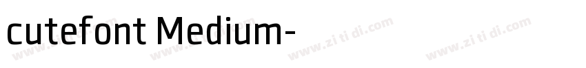 cutefont Medium字体转换